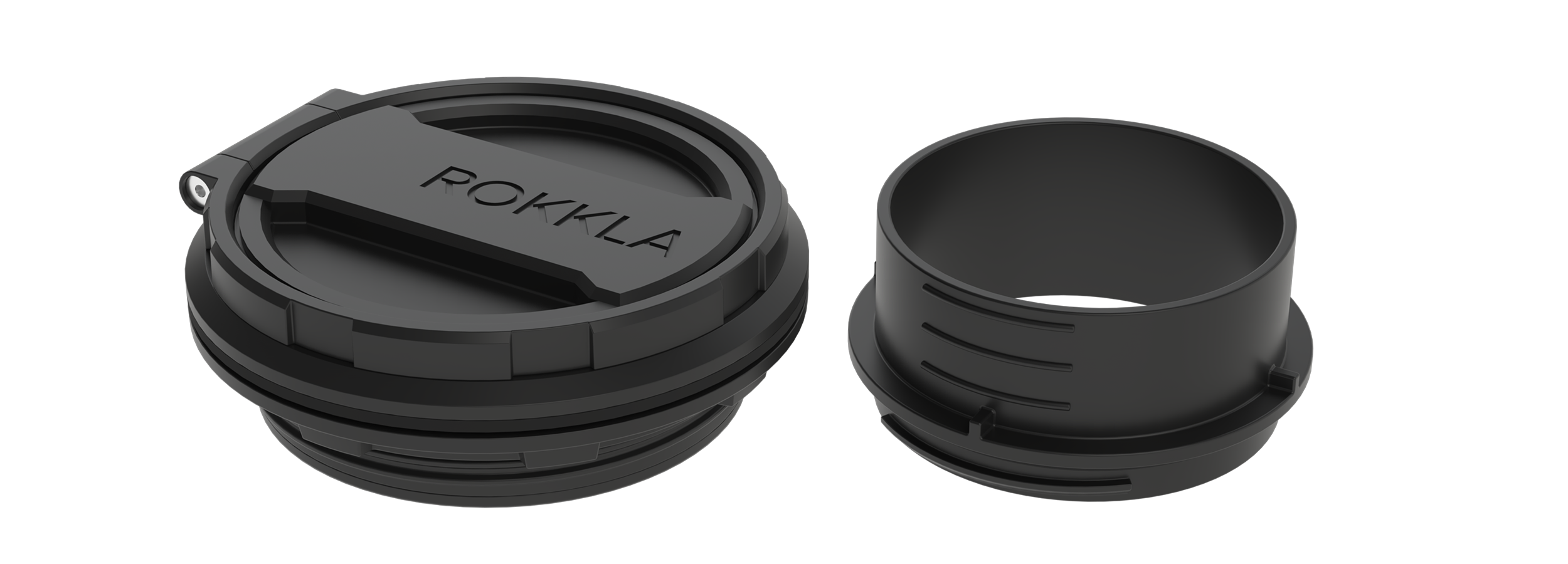 ROKKLA AirPort quarter-turn sealed hose adapter for 75mm and 90mm diesel heater ducting